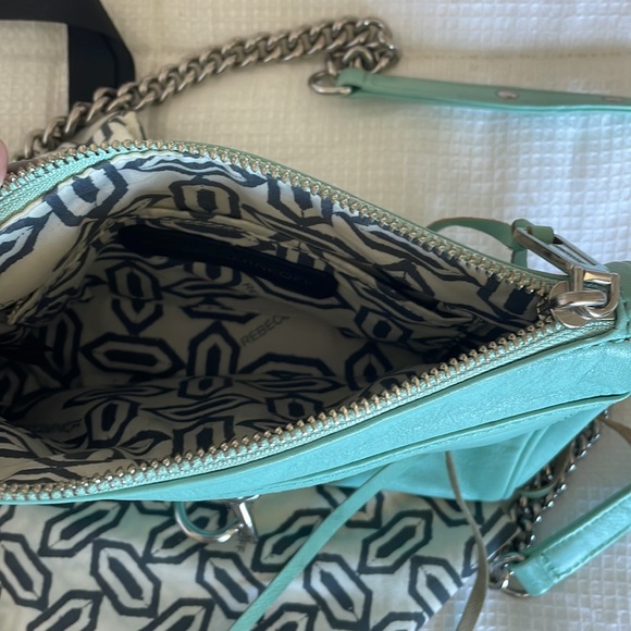 Rebecca Minkoff Ice Blue Crossbody Purse | 100% Leather - Picture 8 of 14